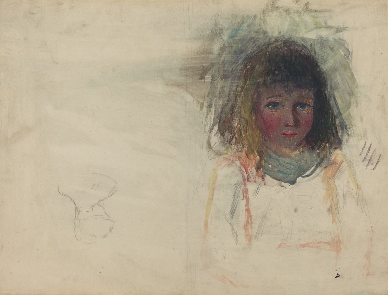 A művész fia, Georges [verso] alkotó: Camille Pissarro