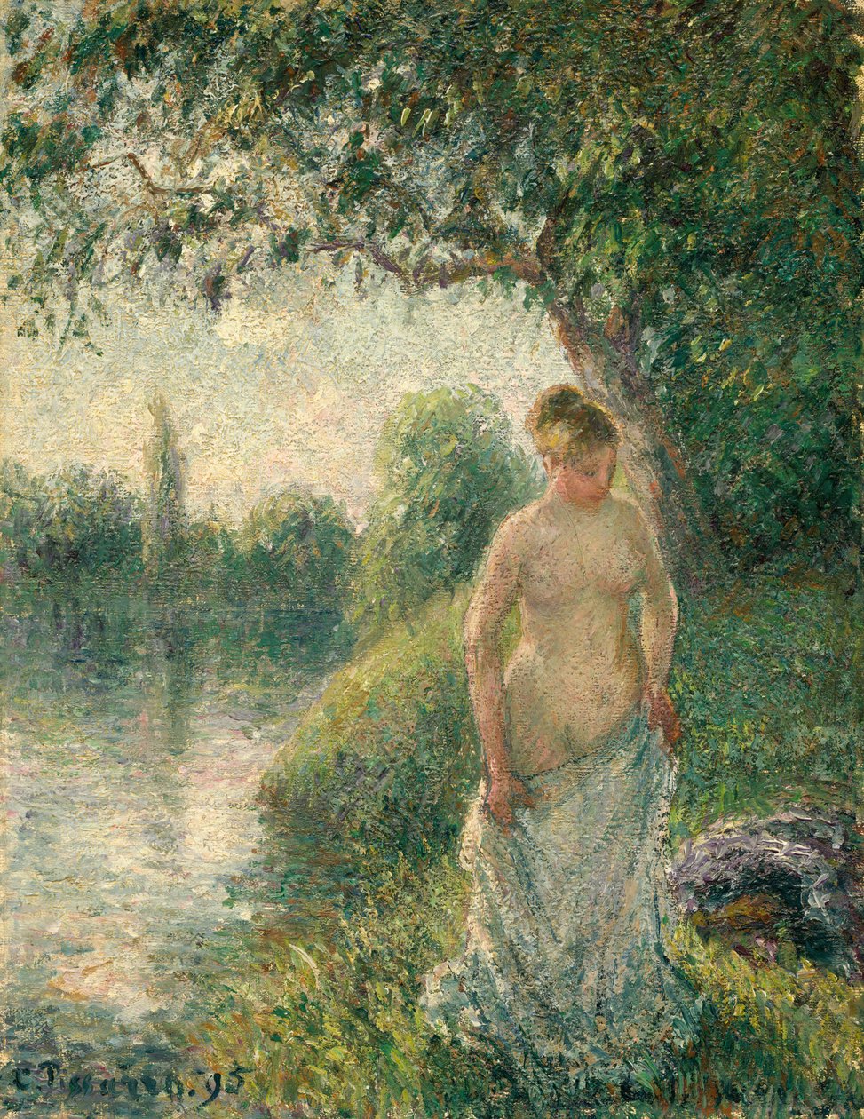 A fürdőző alkotó: Camille Pissarro