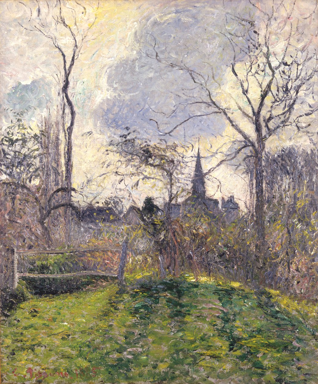 A bazincourt-i harangtorony alkotó: Camille Pissarro