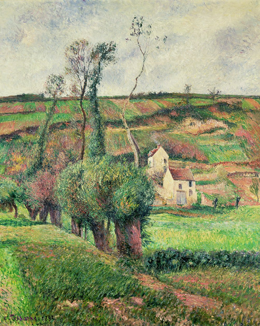 A káposzta lejtői, Pontoise alkotó: Camille Jacob Pissarro