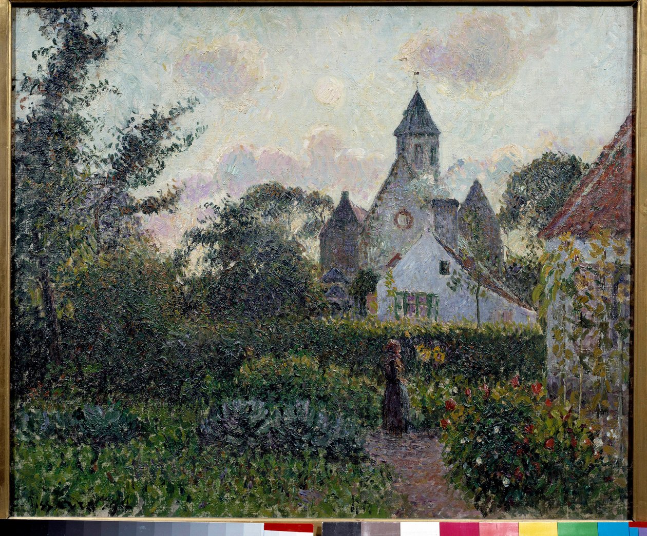 Knocke templom Belgiumban Camille Pissarro (1830-1903) festménye 1894 V. 0,54 x 0,65 m Párizs, Musee d