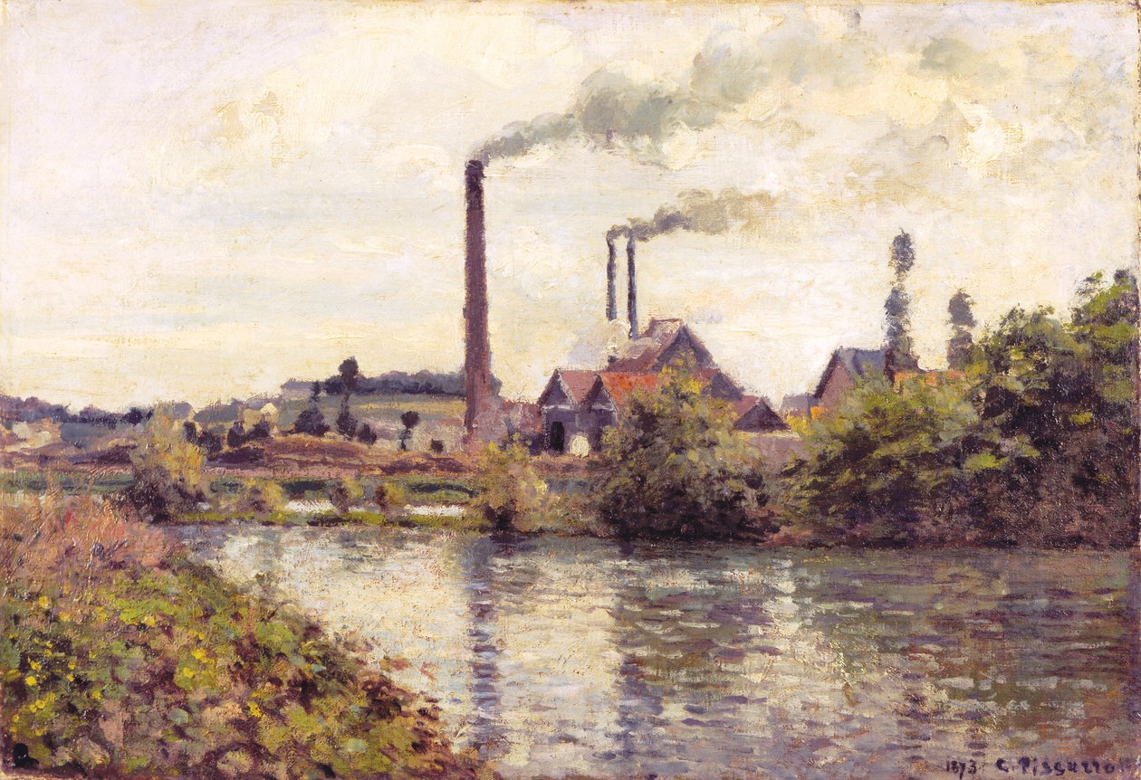 Pontoise-i gyár, 1873 alkotó: Camille Jacob Pissarro
