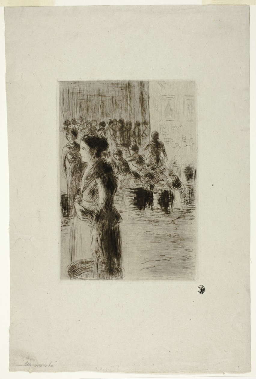 A szobalány vásárlás alkotó: Camille Pissarro