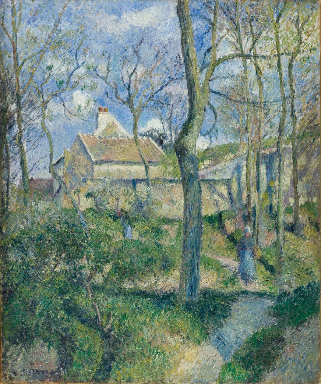 Az ösvény Les Pouilleux-ba, Pontoise alkotó: Camille Jacob Pissarro