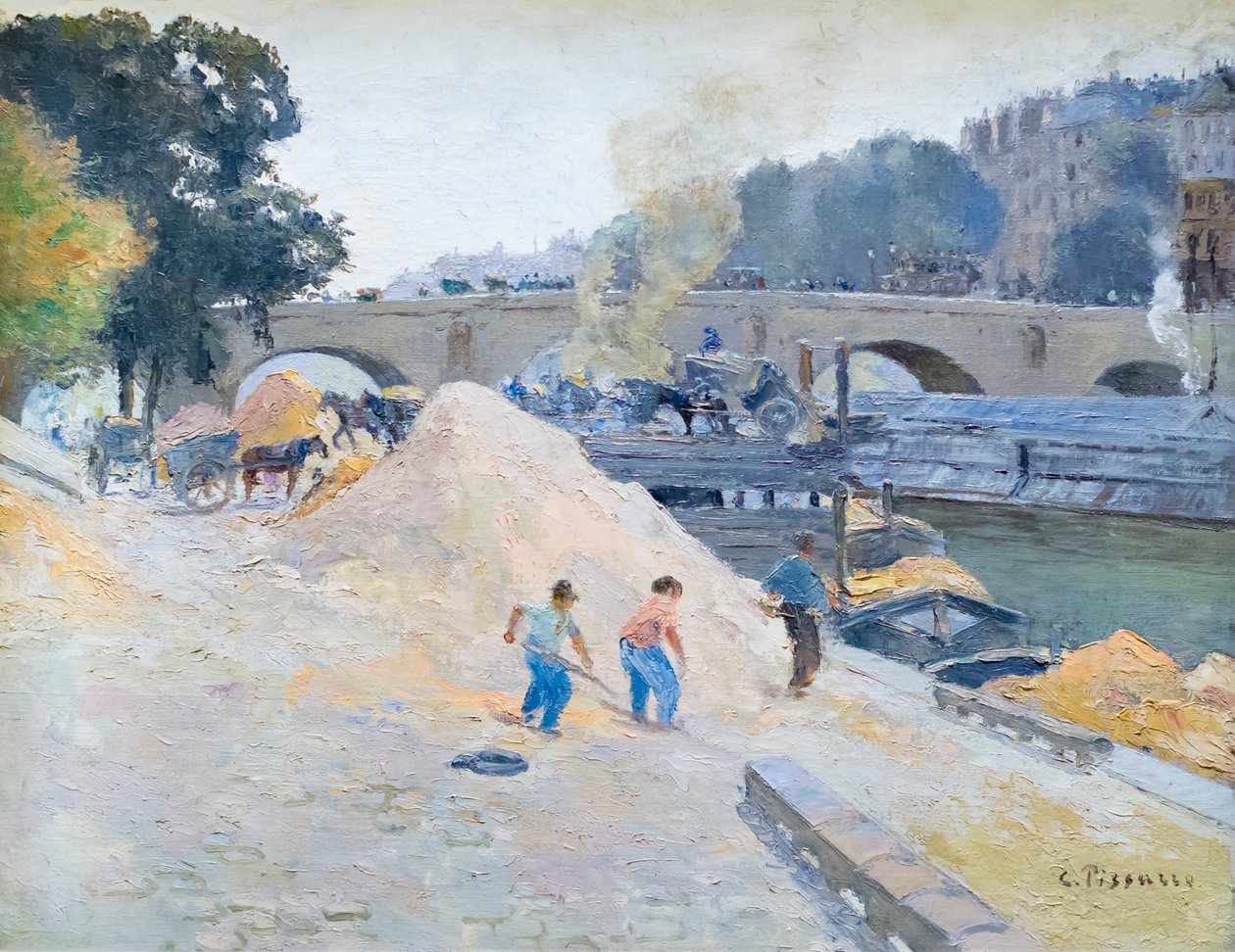 A Szajna partja Párizsban, pont Marie, Quai d