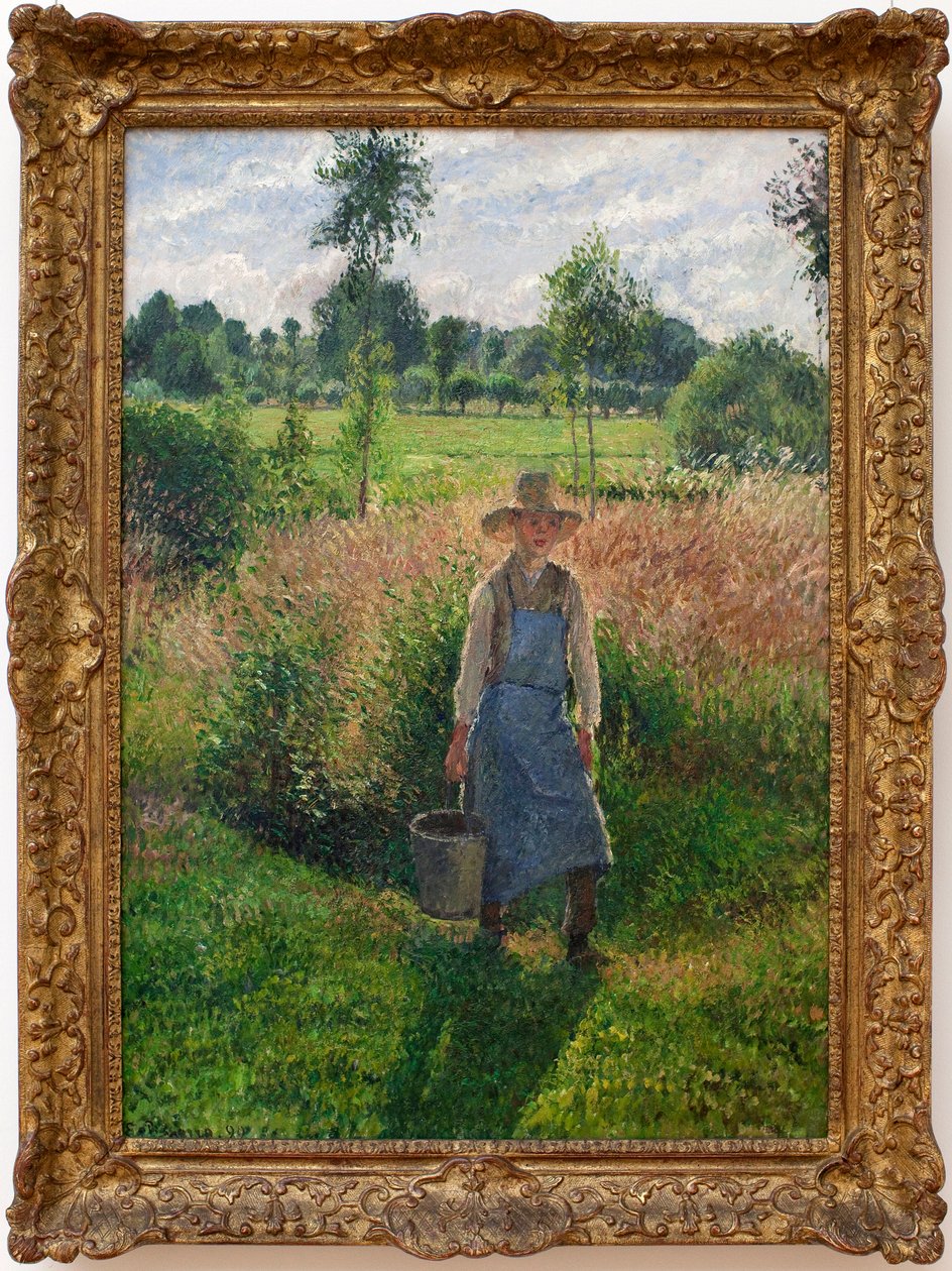 A Kertész. Camille Pissaro (1830-1903) festménye, Olaj, vászon alkotó: Camille Jacob Pissarro