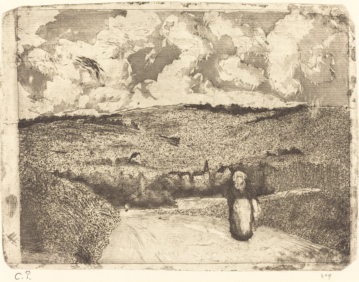 Nő az úton Nő az úton, 1879. alkotó: Camille Pissarro