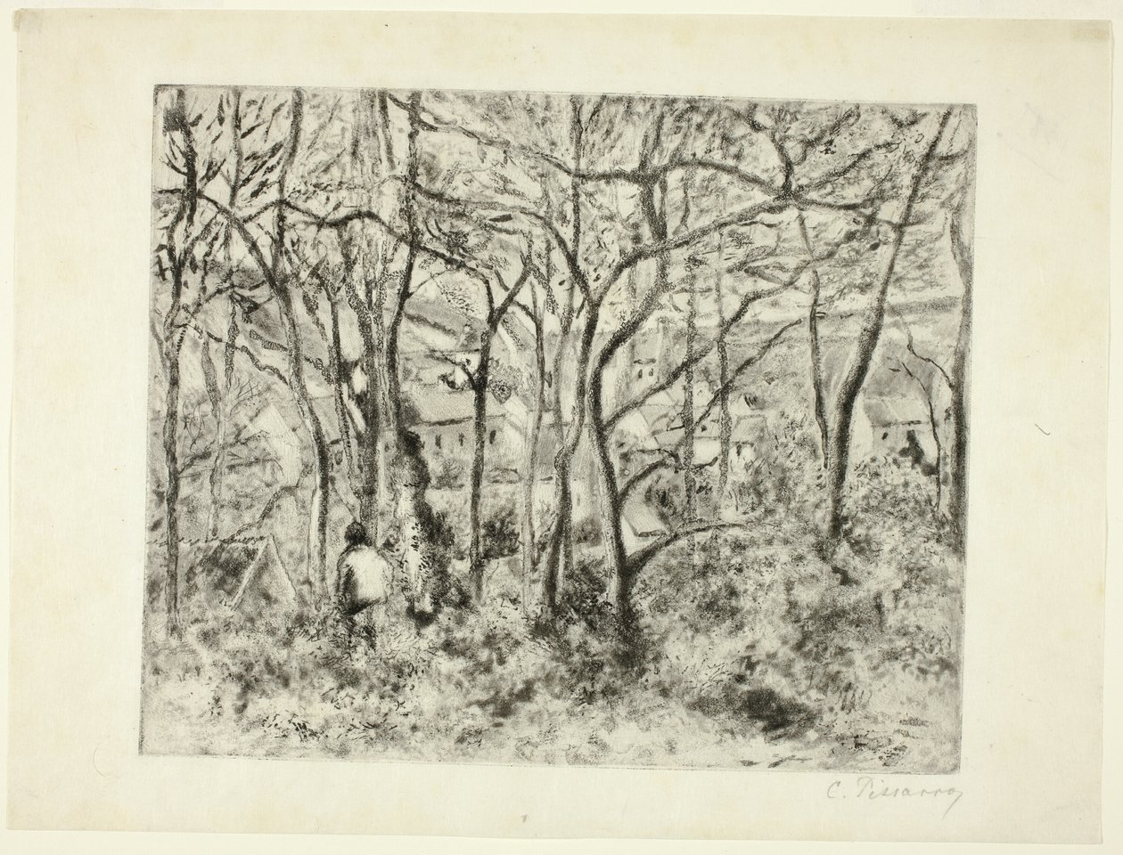 Erdők az Ermitázsban alkotó: Camille Pissarro