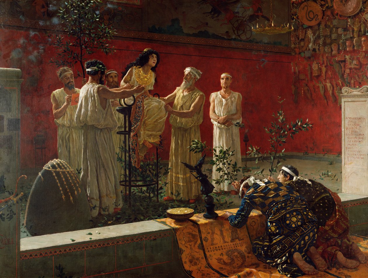 Az Orákulum, 1880 alkotó: Camillo Miola