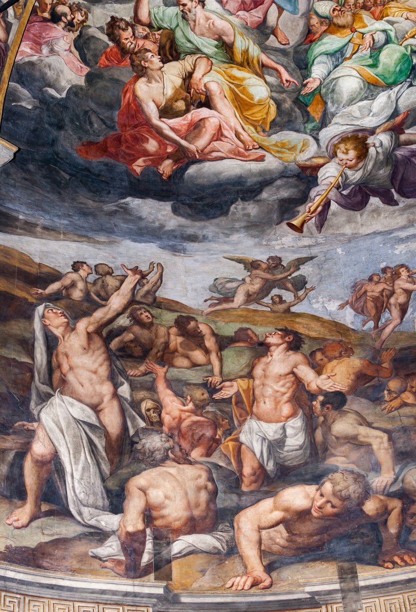 Utolsó ítélet, részlet (freskó) alkotó: Camillo Procaccini