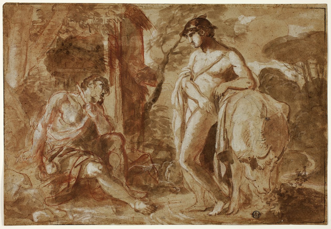 Merkúr és Argus alkotó: Camillo Procaccini