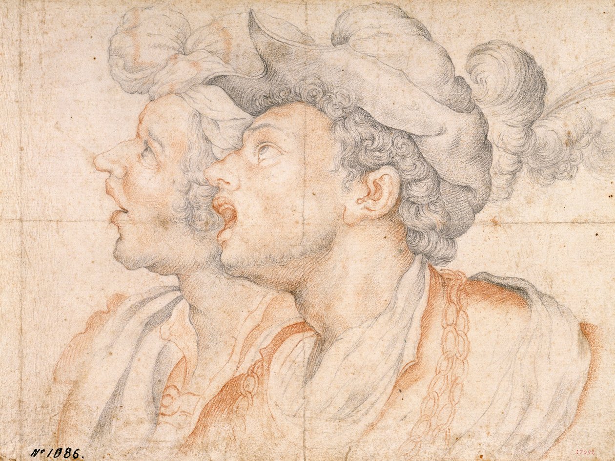 Két ifjúsági fej, 1590 körül alkotó: Camillo Procaccini