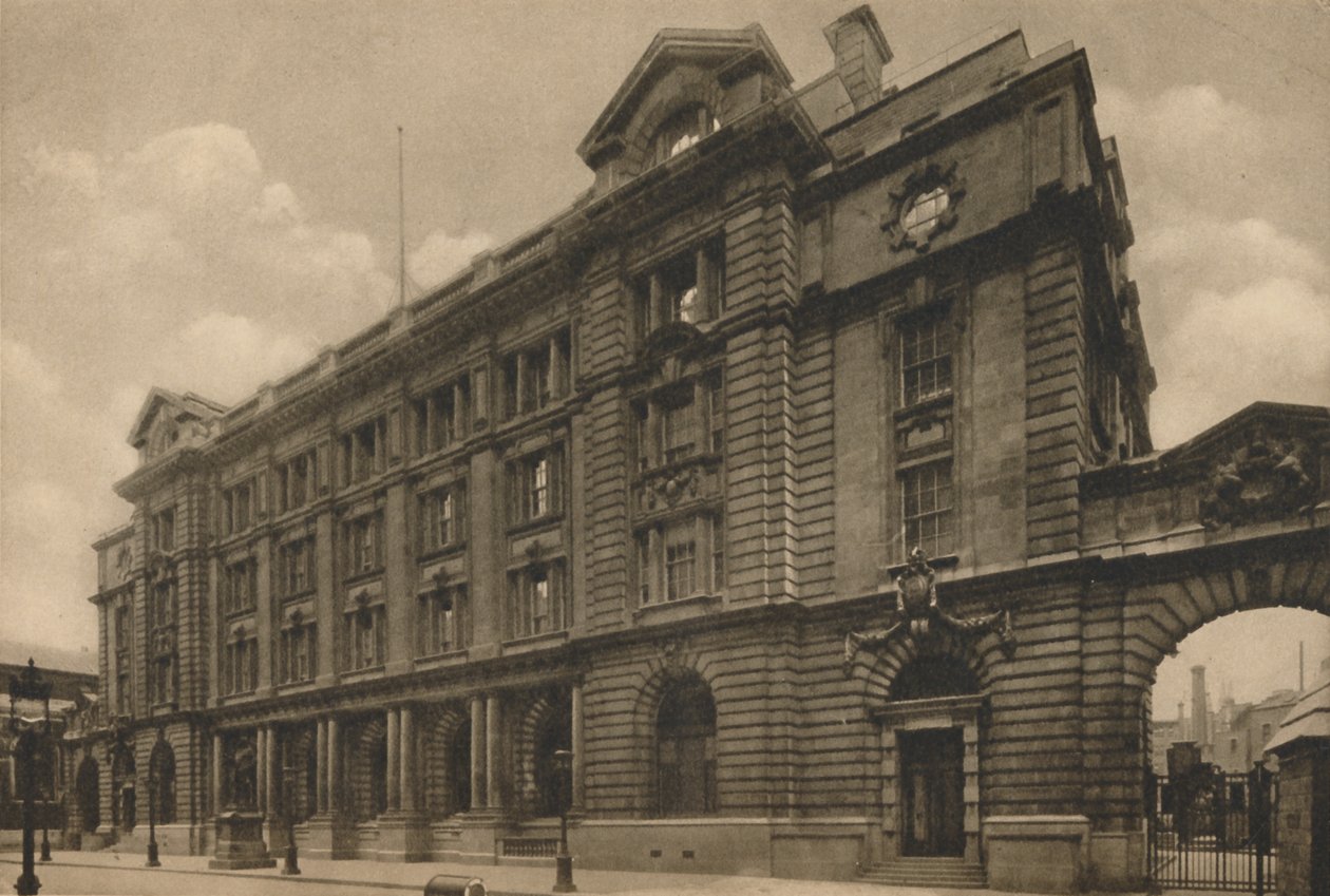 „A Posta főhadiszállásának főhomlokzata a King Edward Streeten”, 1935. alkotó: Campbell