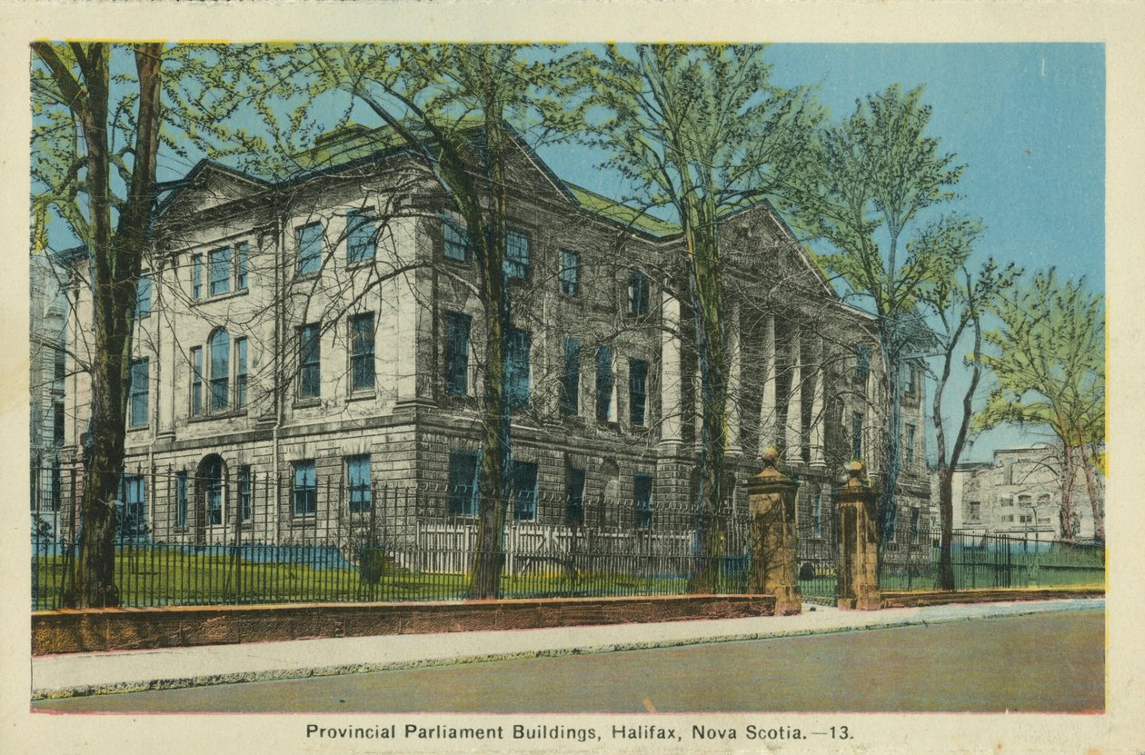 Tartományi parlament épülete, Halifax, Új-Skócia (színes fotó) alkotó: Canadian Photographer