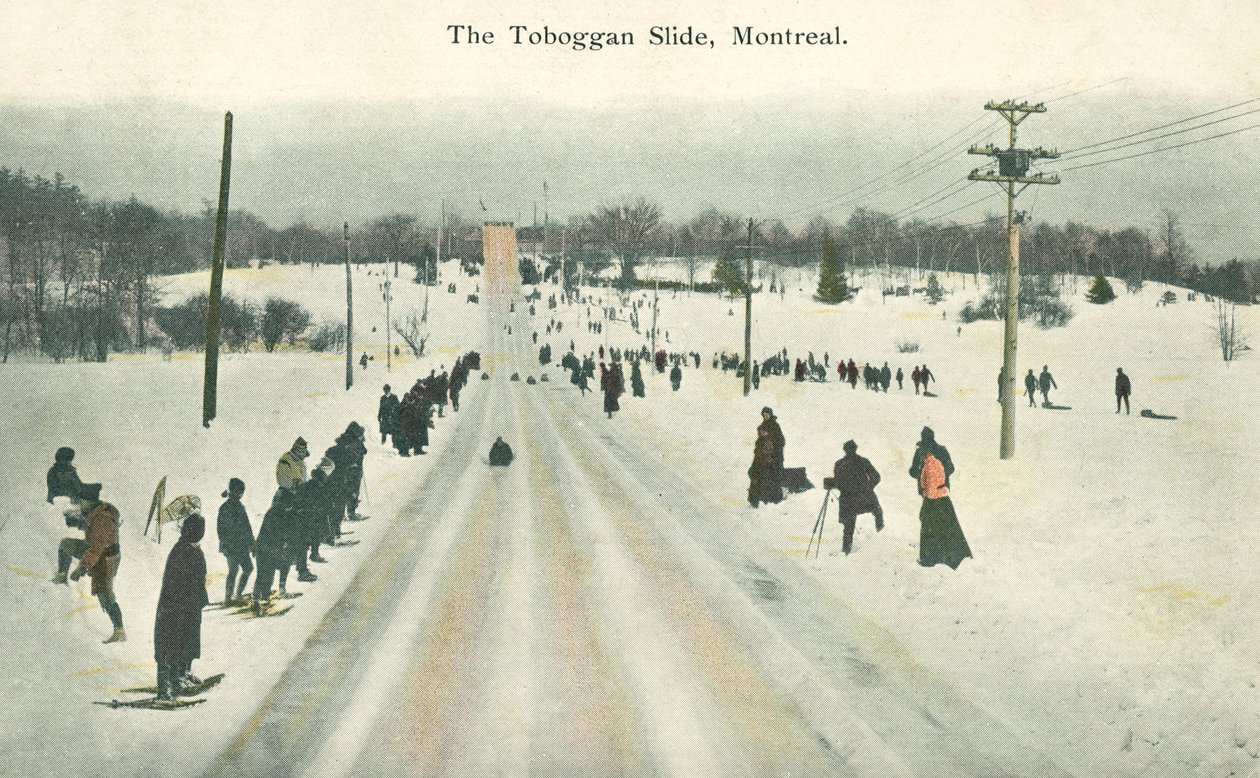 Szánkócsúszda, Montreal, Quebec, Kanada (színes fotó) alkotó: Canadian Photographer