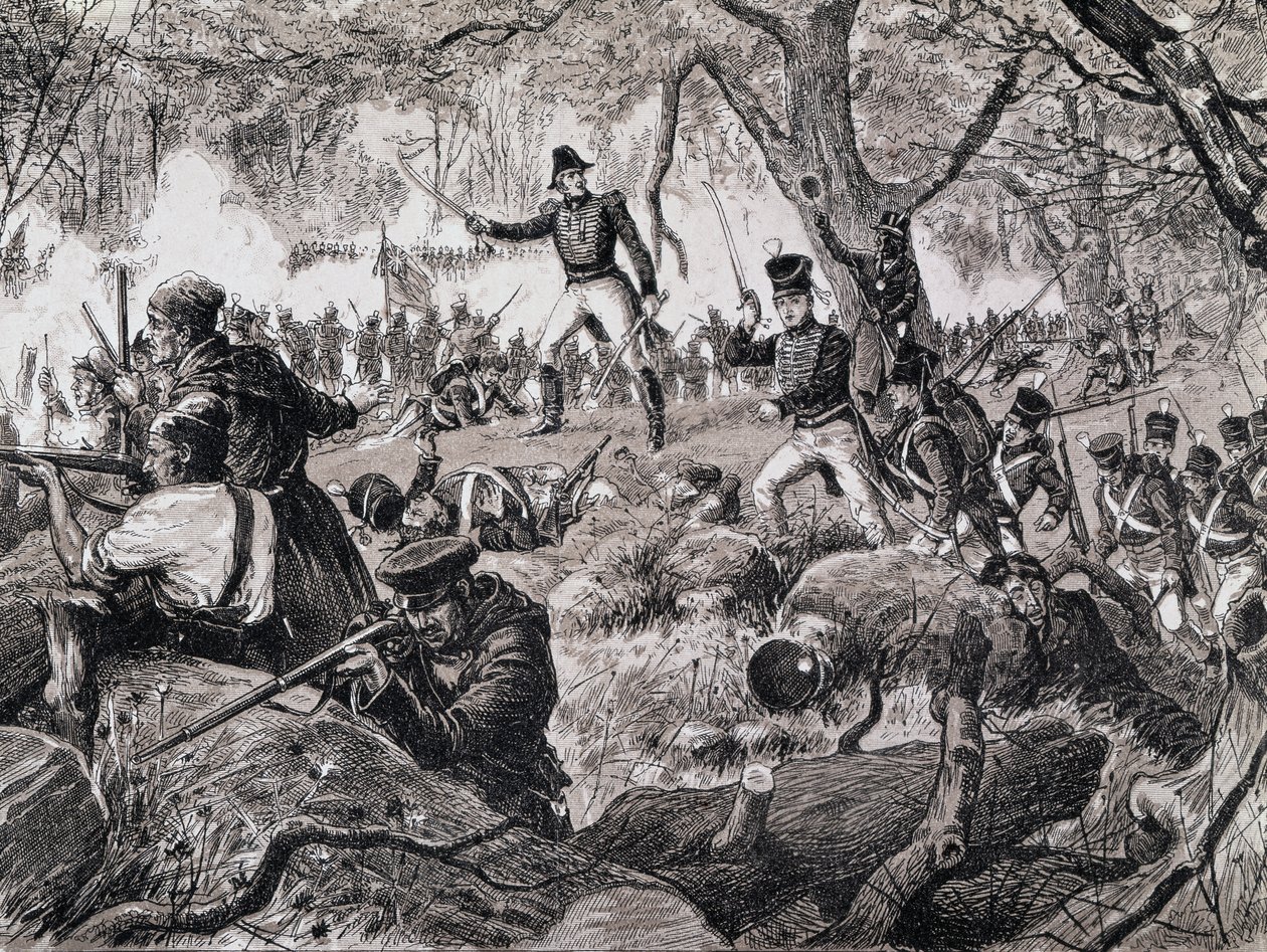 A chateauguay-i csata, 1813. október 26., 1880 alkotó: Canadian School