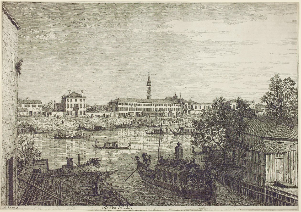 Ale Porte del Dolo, 1744 körül alkotó: Giovanni Antonio Canal