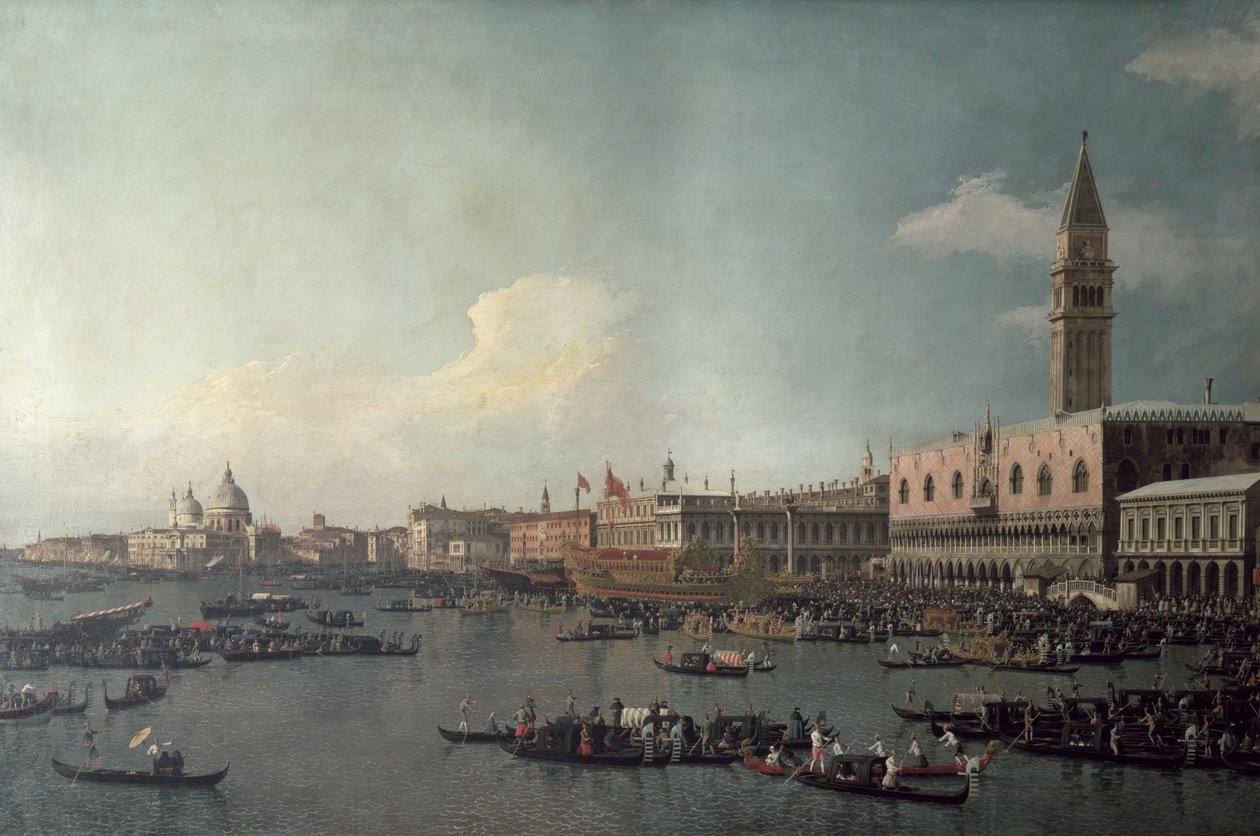 A San Marco-medence mennybemenetele napján, 1740 körül alkotó: Giovanni Antonio Canal