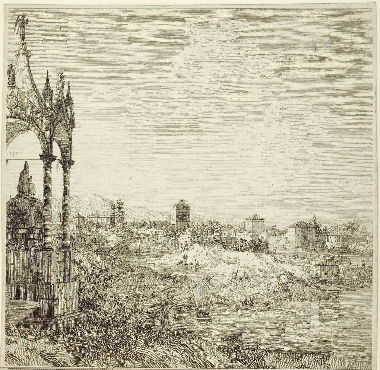 A püspök sírja, 1744 alkotó: Giovanni Antonio Canal
