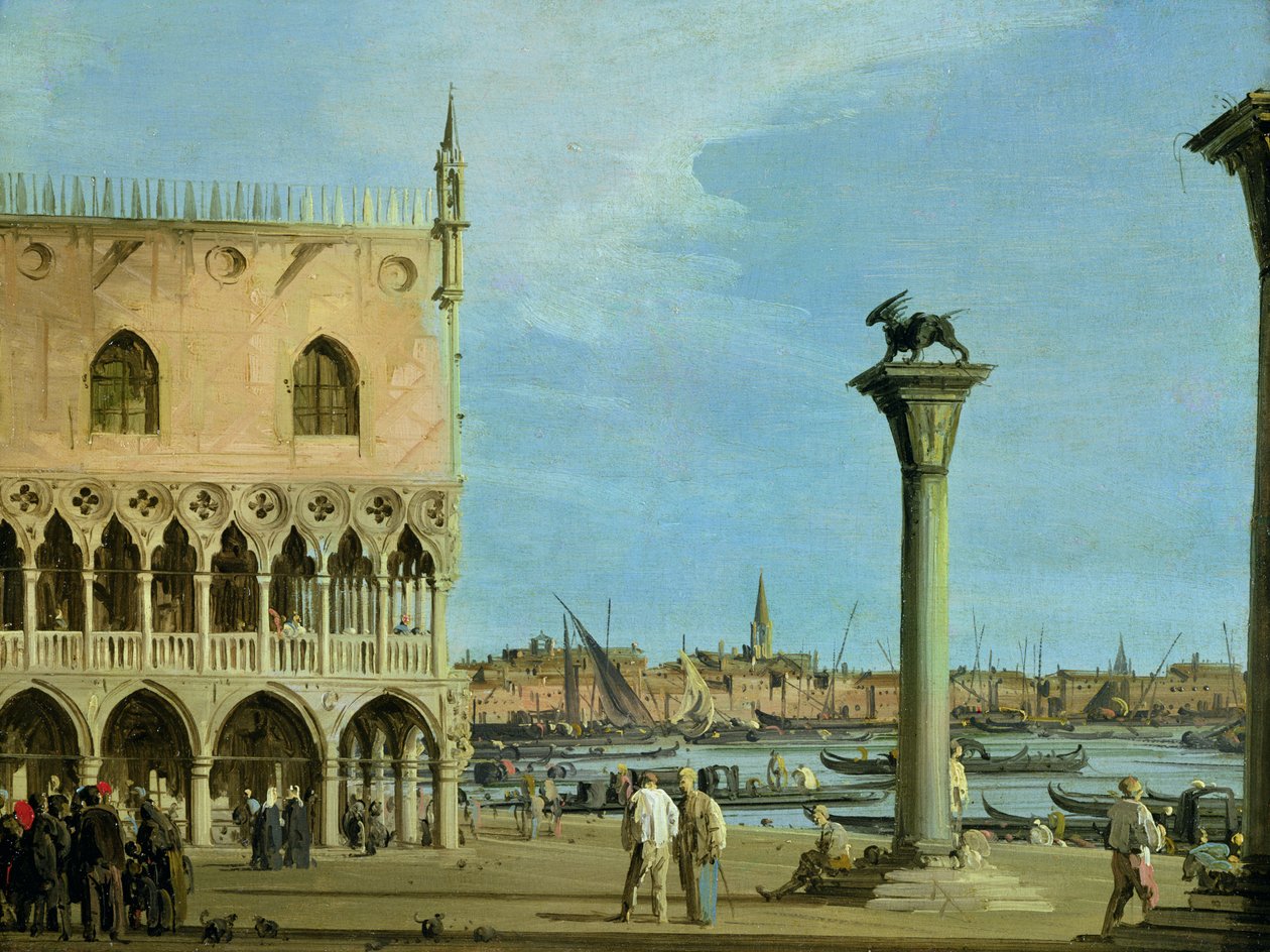 A Piazzetta di San Marco Délre néz, Velence alkotó: Giovanni Antonio Canal