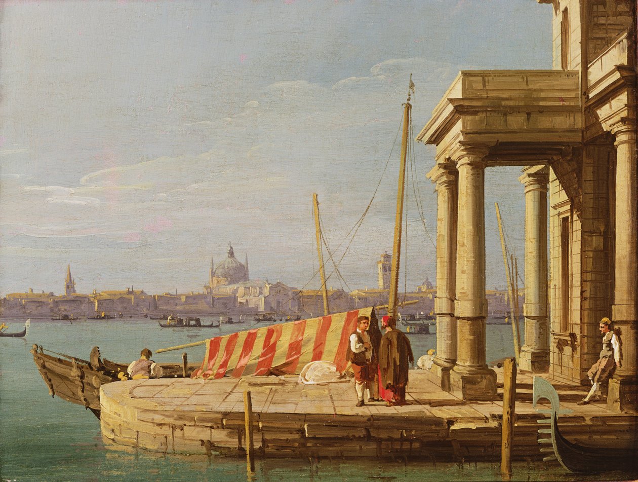 A Dogano rakpart, Velence alkotó: Giovanni Antonio Canal