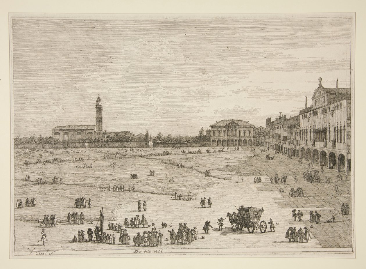 Pr? della Valle, a Vedute sorozatból (Nézetek) alkotó: Canaletto (Giovanni Antonio Canal)