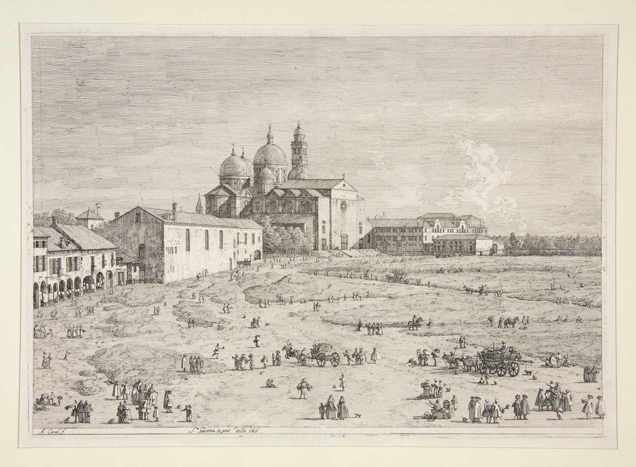S. Giustina a Pr? della Valle, a Vedute sorozatból (Nézetek) alkotó: Canaletto (Giovanni Antonio Canal)
