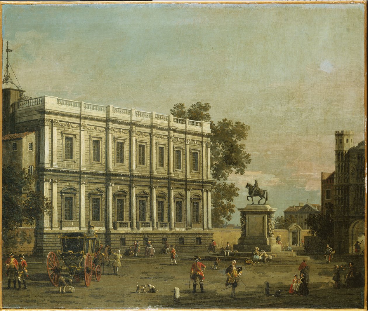 Épületek Capriccioja Whitehallban, 1754 körül alkotó: Giovanni Antonio Canal