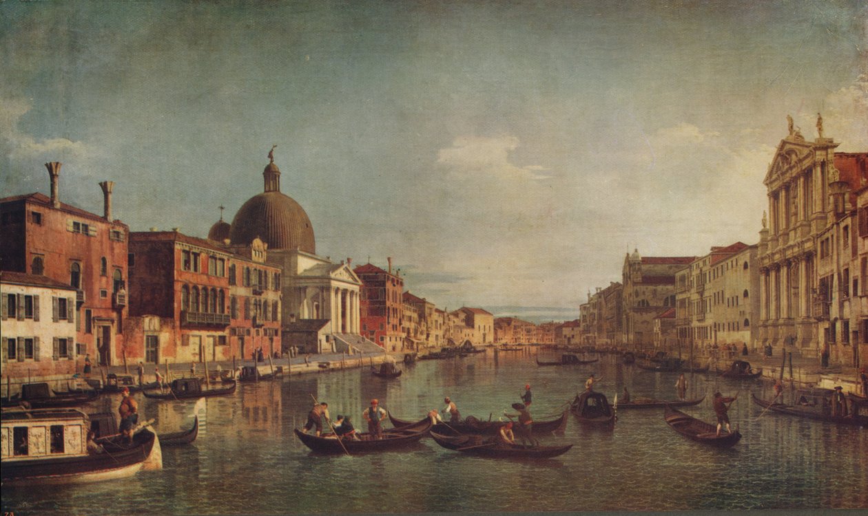 Kilátás a Canal Grandéra Velence, c1740, c1915 alkotó: Giovanni Antonio Canal