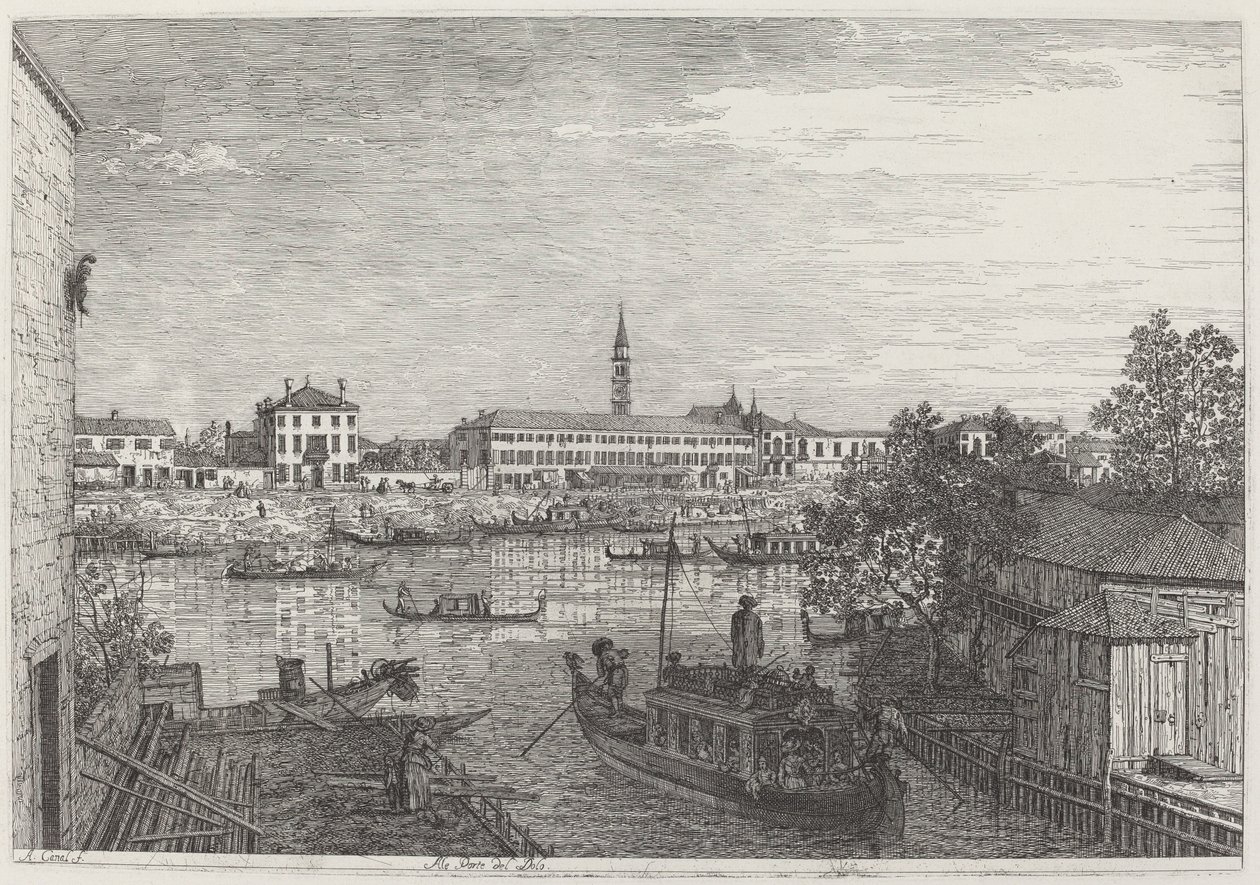 Ale Porte del Dolo, c. 17351746. alkotó: Canaletto