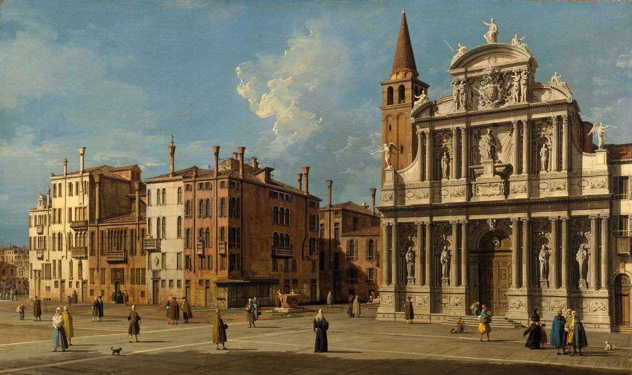 Campo Santa Maria Zobenigo, Velence, 1730-as évek. alkotó: Giovanni Antonio Canal