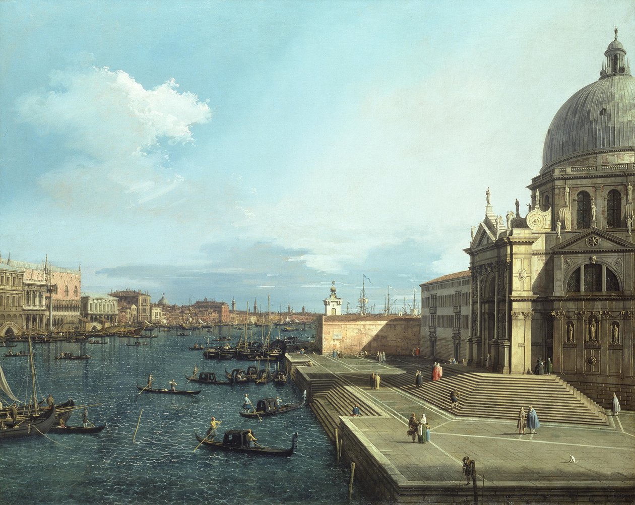 Canaletto - Santa Maria della Salute, 1738-42 alkotó: Canaletto