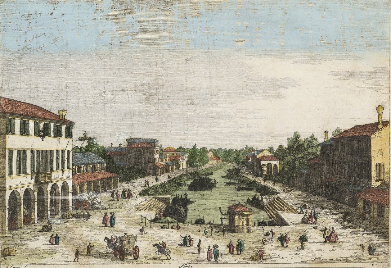 Canaletto Mestre színes alkotó: Canaletto