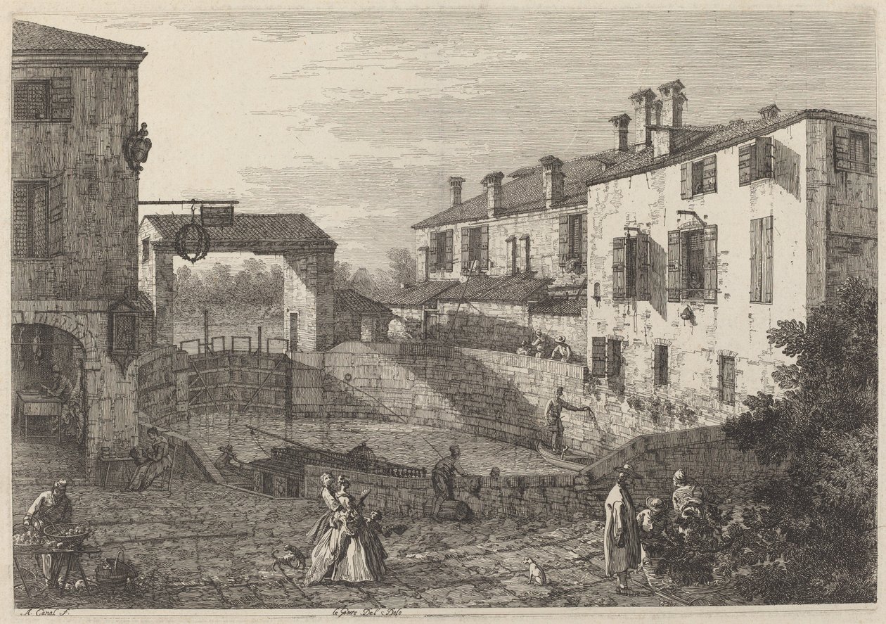 A Dolo ajtói alkotó: Canaletto