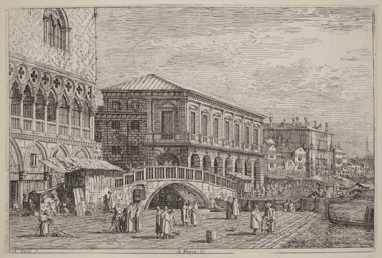 A börtön. V. alkotó: Canaletto