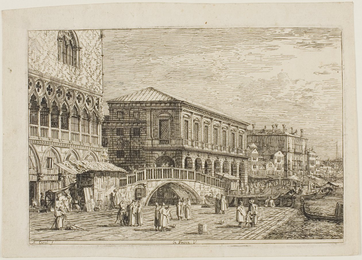 le Preson. V., Vedute alkotó: Canaletto