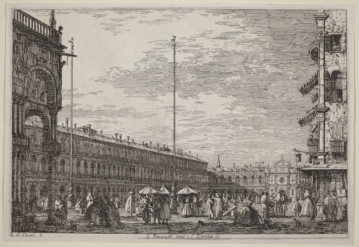 Az Új Procuratie és S. Ziminian V. alkotó: Canaletto