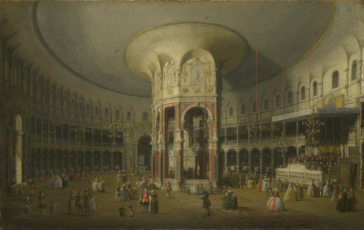 London: A ranelagh-i Rotunda belseje, 1754 alkotó: Giovanni Antonio Canal