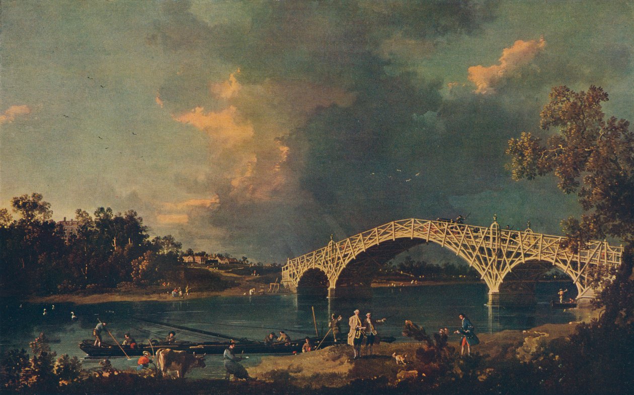 Old Walton Bridge, 1754 alkotó: Giovanni Antonio Canal