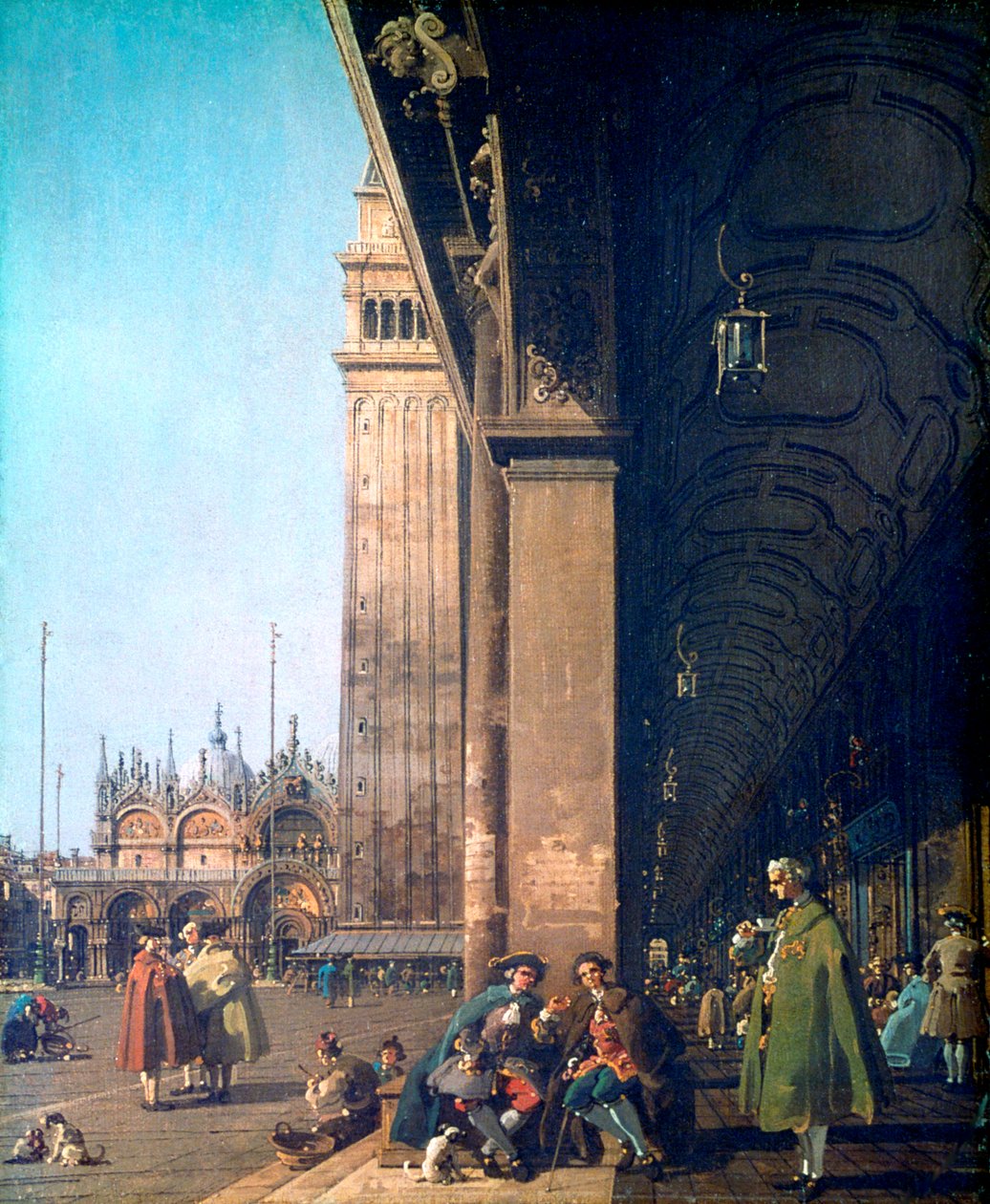 Piazza San Marco és az oszlopsor, 1756 alkotó: Giovanni Antonio Canal
