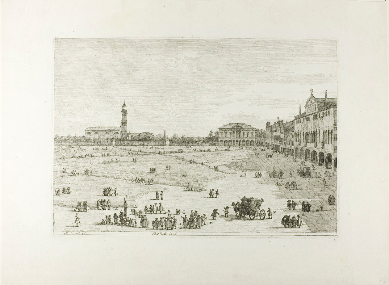 Prà della Valle, a Views-tól alkotó: Canaletto