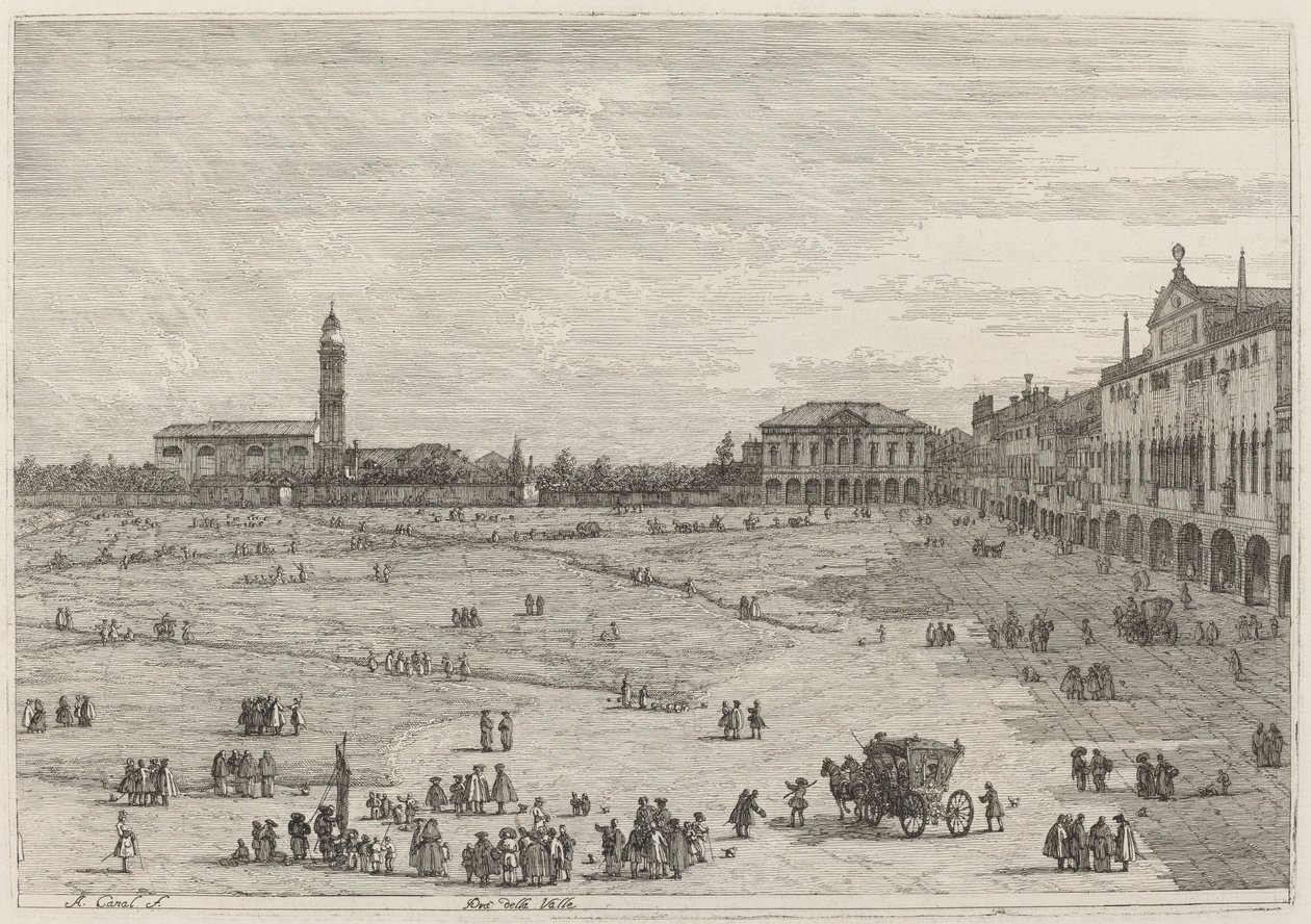 Pra della Valle alkotó: Canaletto