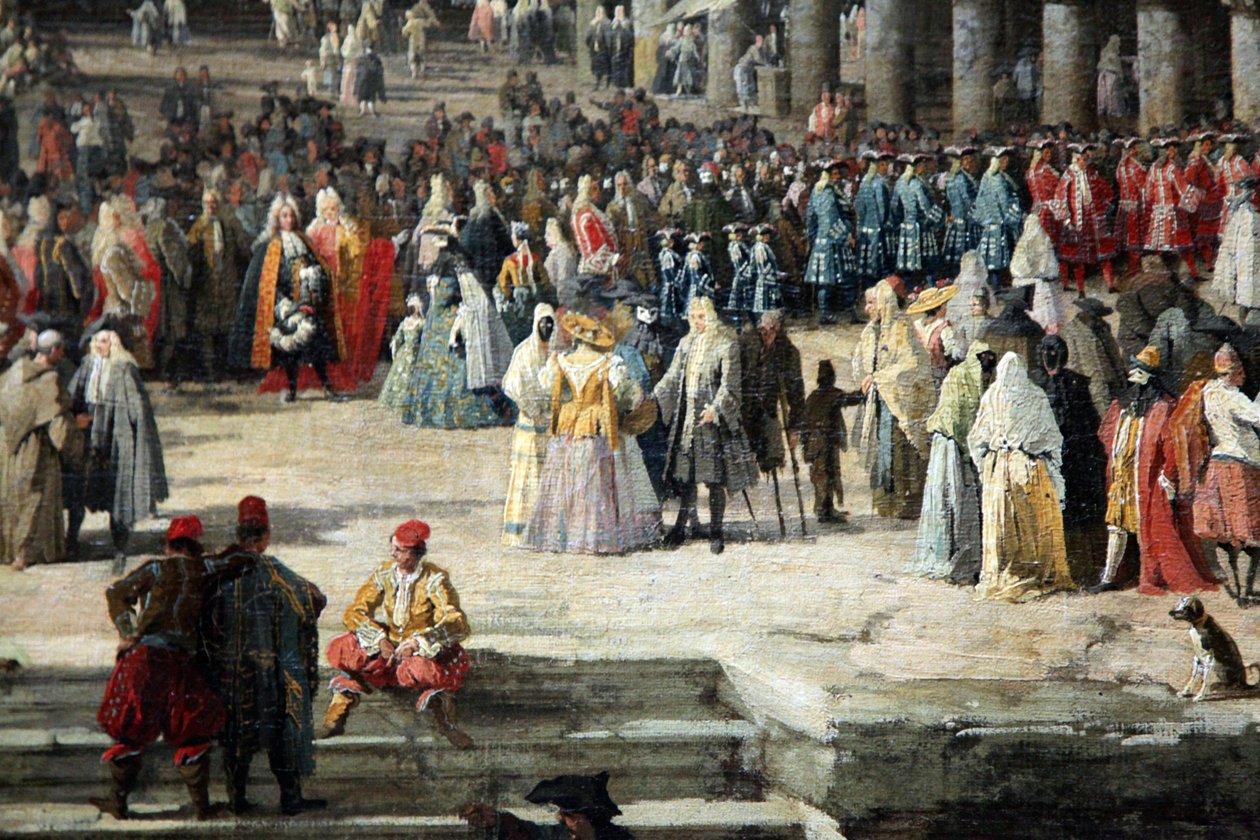 „A francia nagykövet fogadása Velencében”, 1726-1727 alkotó: Canaletto