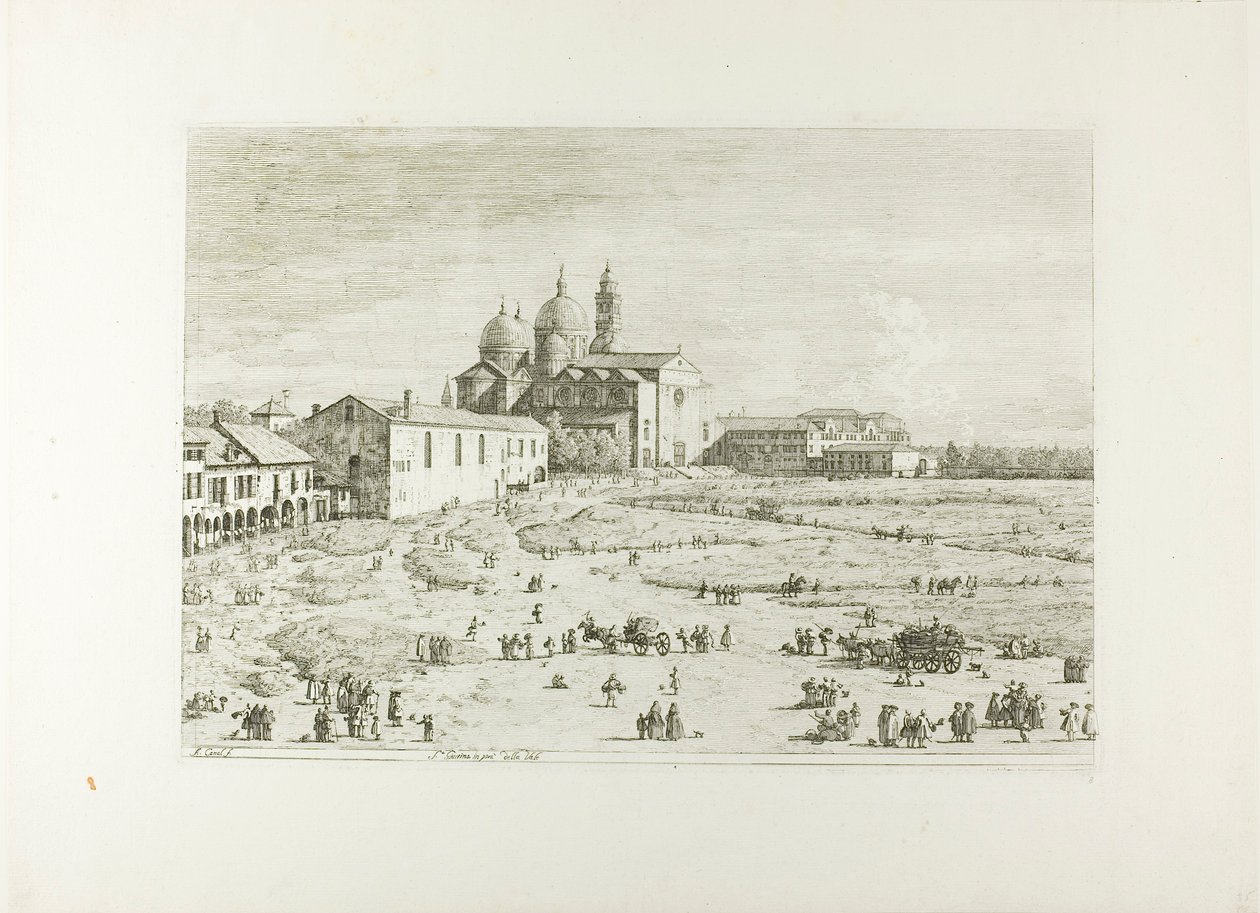 S. Giustina in prà della Vale, Vedute alkotó: Canaletto