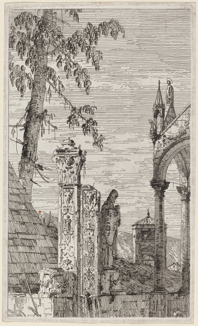 A püspök sírja, c. 17351746. alkotó: Canaletto
