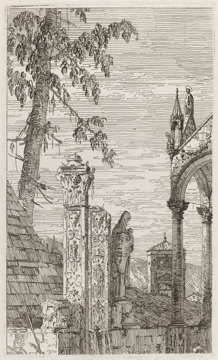 A püspök sírja [középen] alkotó: Canaletto