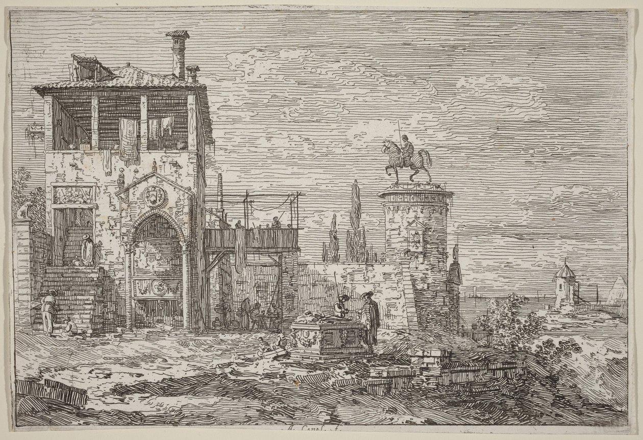 A lovas emlékmű alkotó: Canaletto