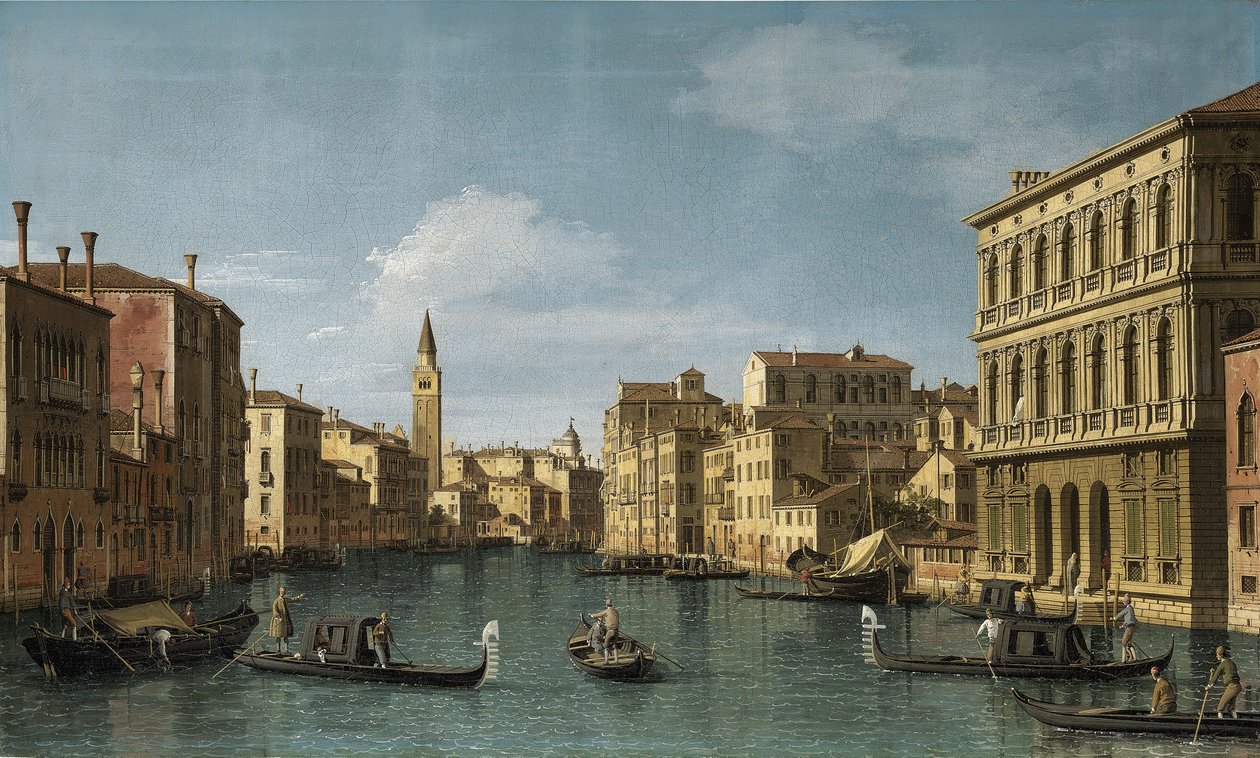 A Canal Grande, Velence, északnyugati irányban a Ca