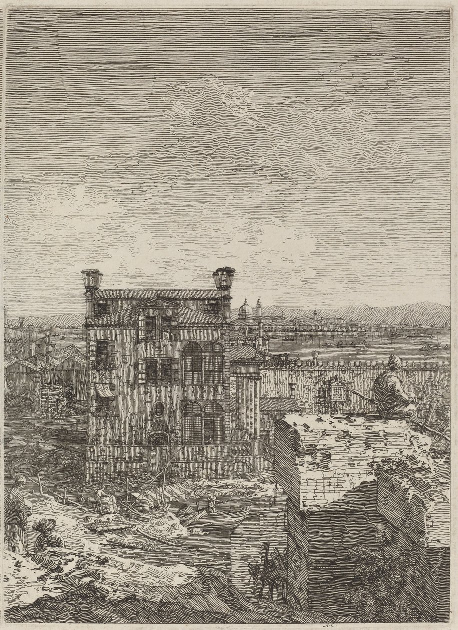 A ház perisztylával alkotó: Canaletto