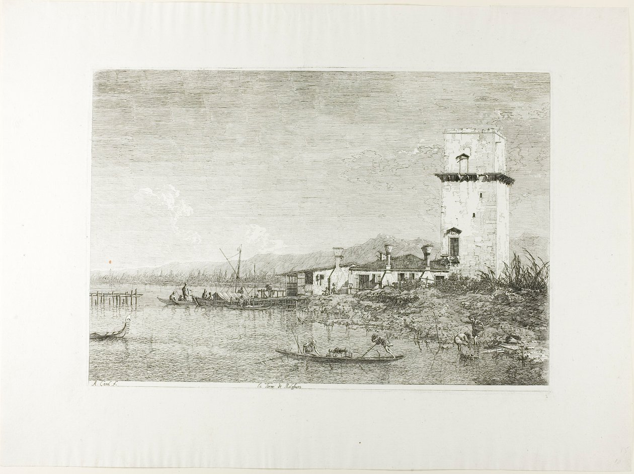 Malghera tornya, Vedute-ból alkotó: Canaletto